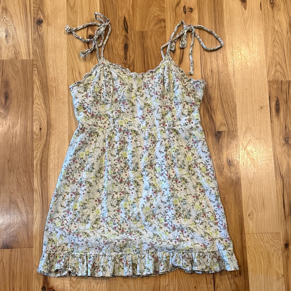 Floral Tie-Strap Dress